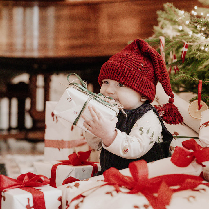 That's Mine Noel nissehue - Rhubarb - 100% Organic cotton Buy Alle||personale||Jul||alt minus sløjfe||Påskebundle||mette-sale||Winter 2025 here.