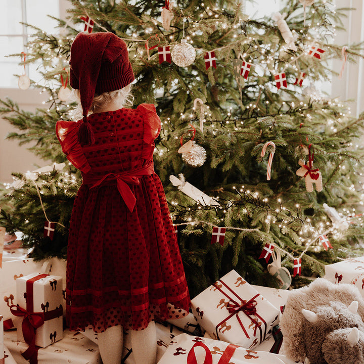 That's Mine Noel nissehue - Rhubarb - 100% Organic cotton Buy Alle||personale||Jul||alt minus sløjfe||Påskebundle||mette-sale||Winter 2025 here.