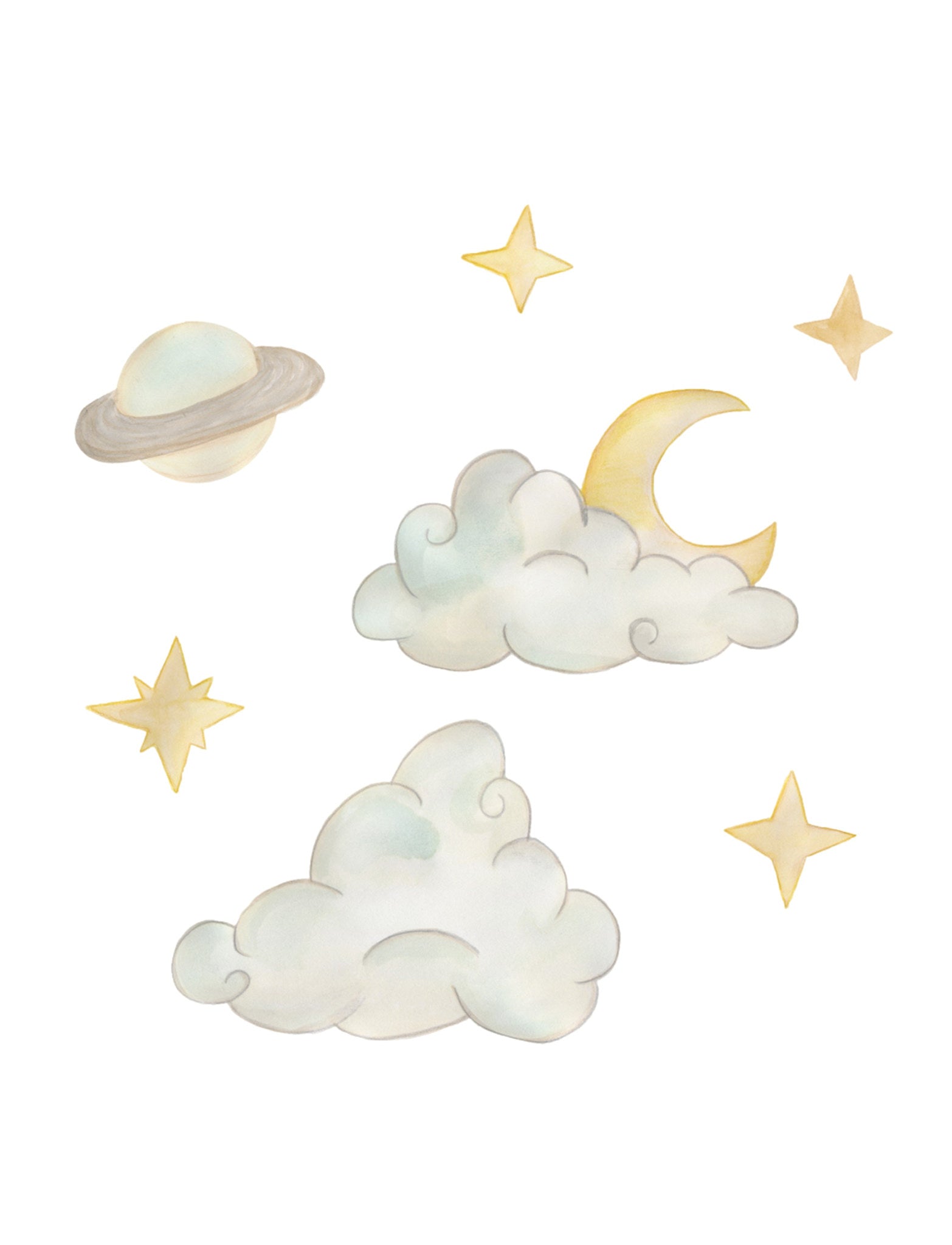 That's Mine Wallsticker saturn himmel - Multi - 100% Tekstil folie Buy Bolig & udstyr||Børneværelset||Wallstickers||Alle||personale||alt minus sløjfe||NOOS||Wallstickers - himlen||mette-sale||noos u. 350||Black week - bundle 2||Orderly Emails - Recommended Products||Udstyr til børneværelset||All here.