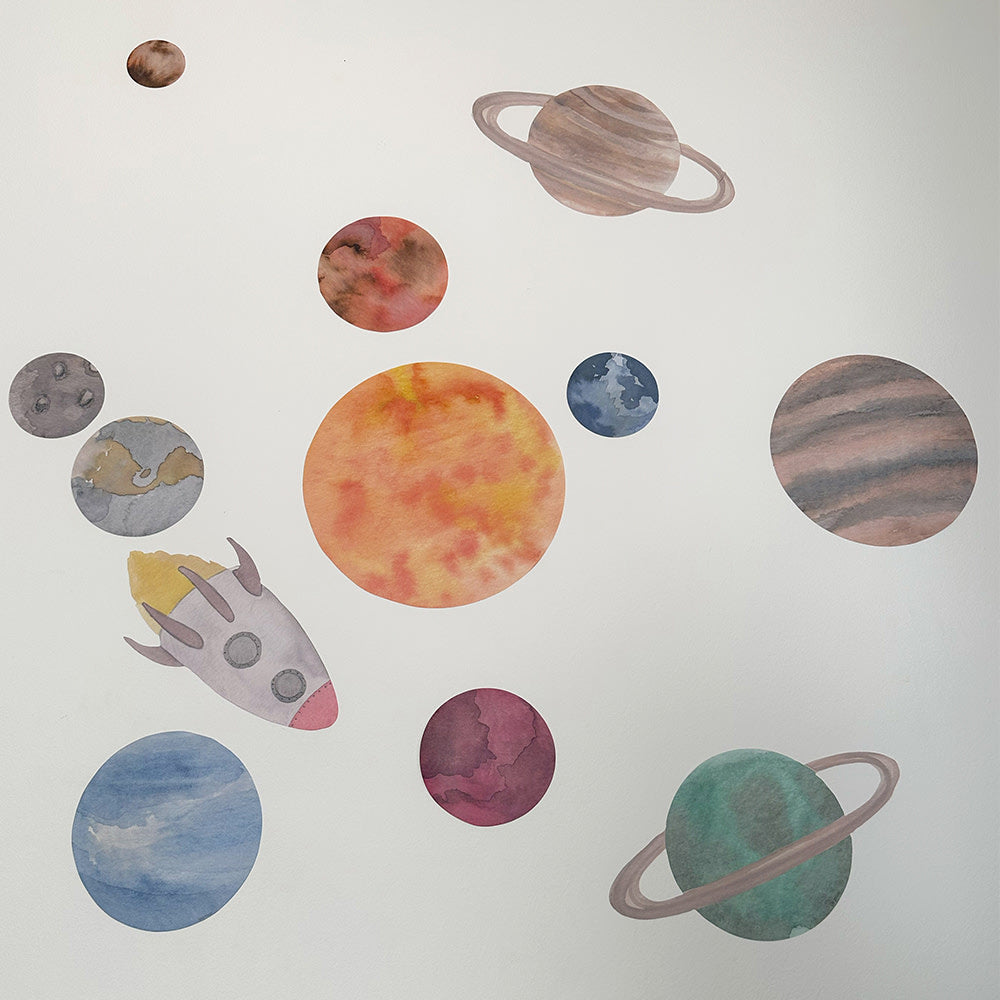 Wallsticker Solar system - Multi