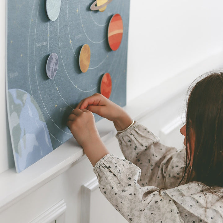 Zoe felt planet blanket - Planets