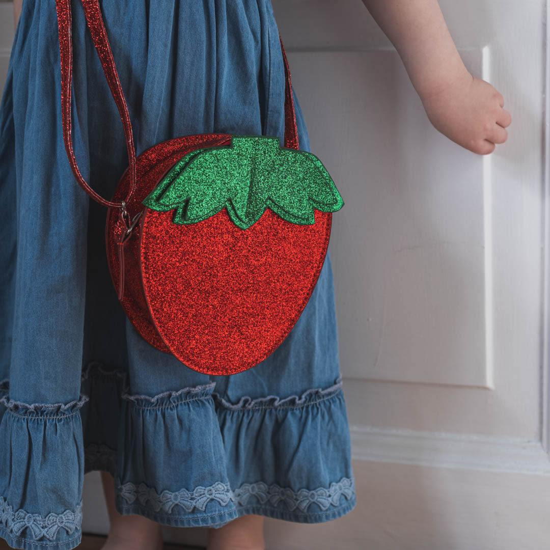 Juliet shoulder bag - Strawberry red