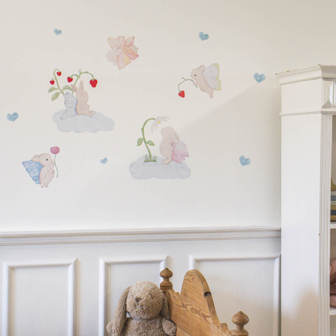 Wallsticker Strawberry dreams - Beige