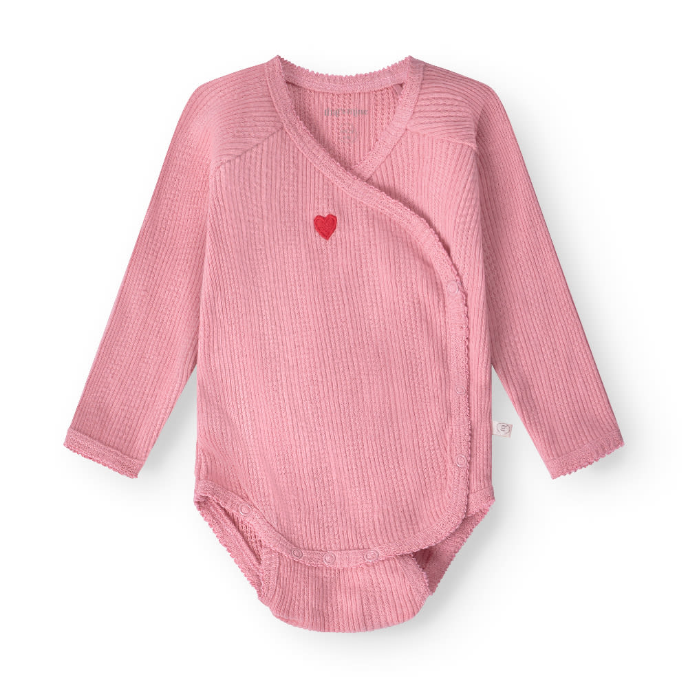 That's Mine Silke slå-om bodystocking - Rose blush - 100% organic cotton Buy Bodystockings||Undertøj||personale||Basics here.