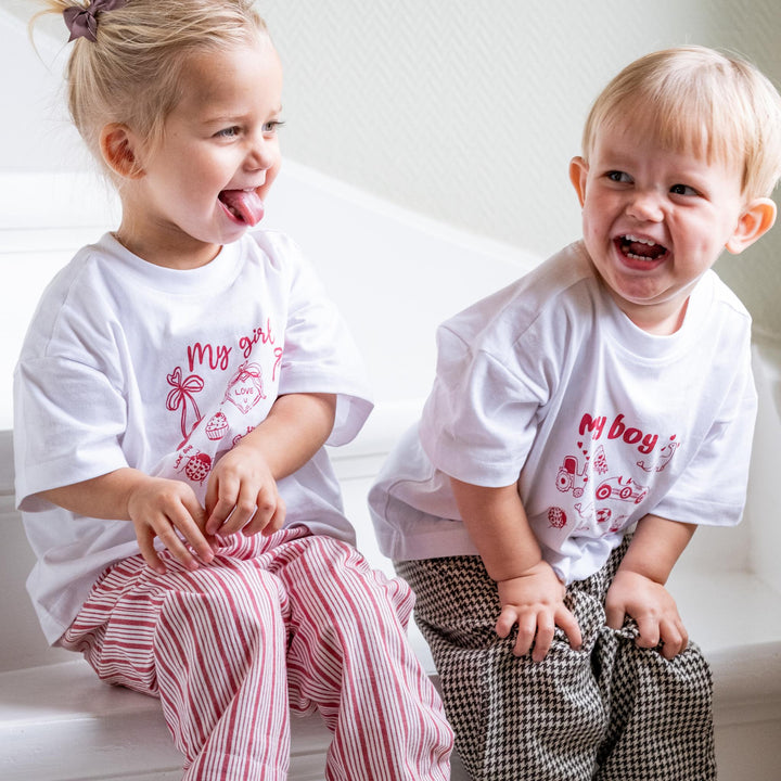 That's Mine Vilde oversized t-shirt - My boy - 100% Organic cotton Buy T-shirts||Overdele||personale||Jersey here.