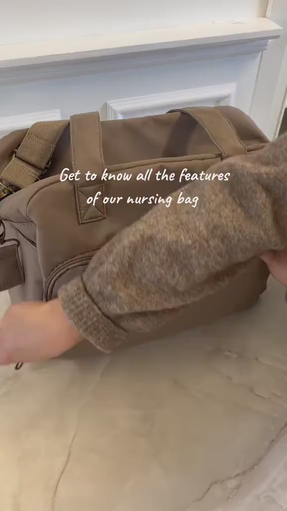 Benne nursing bag - Earth brown